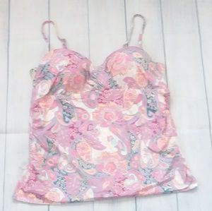 NWT Wave Zone Bright Paisley Tankini